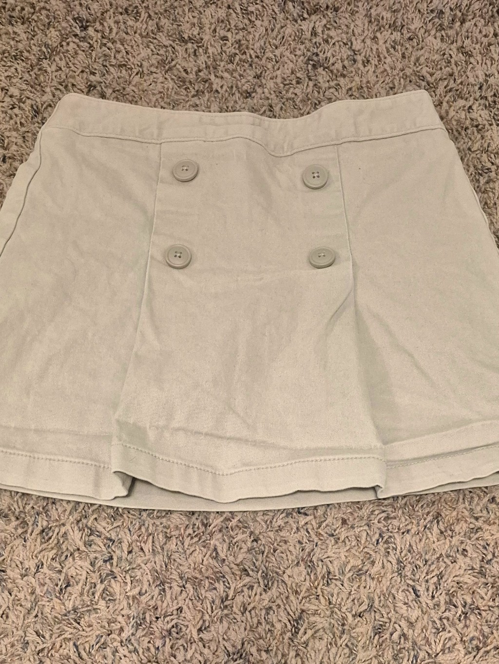 Old Navy Girl's Khaki Pull-On Elastic Skort Size 10-12